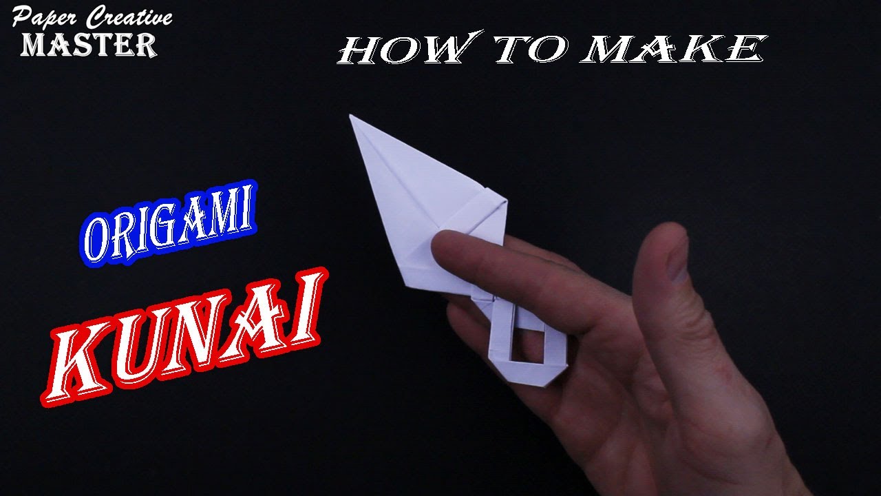How to make origami kunai from paper