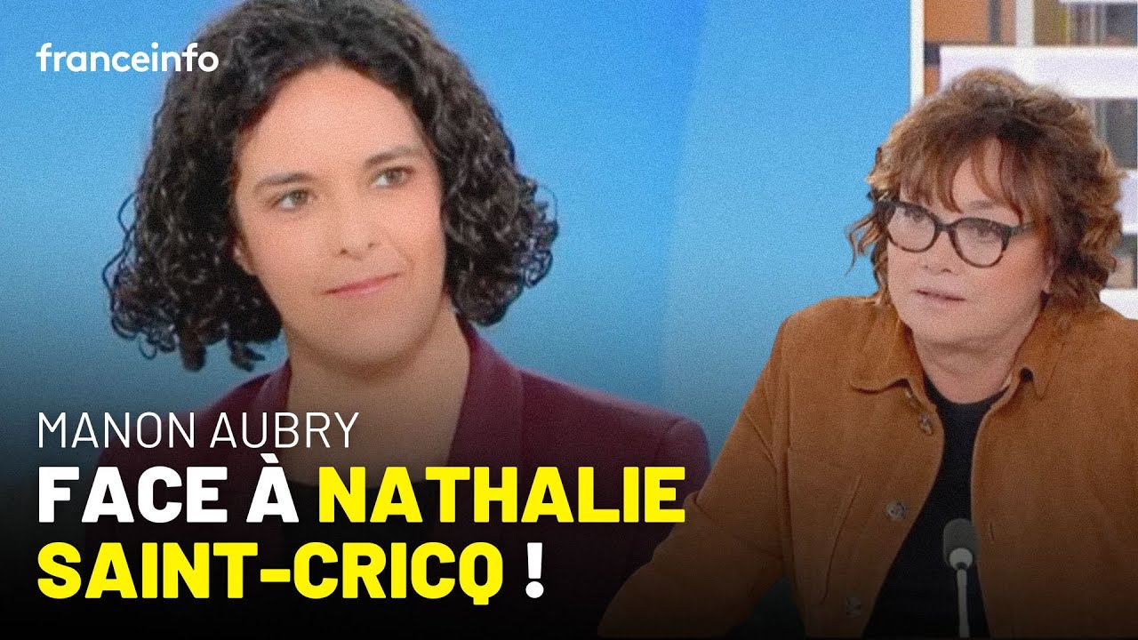 Manon Aubry face à Nathalie Saint-Cricq sur France Info !