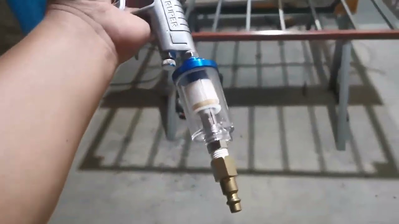 como colocar un filtro de agua a una pistola de gravedad