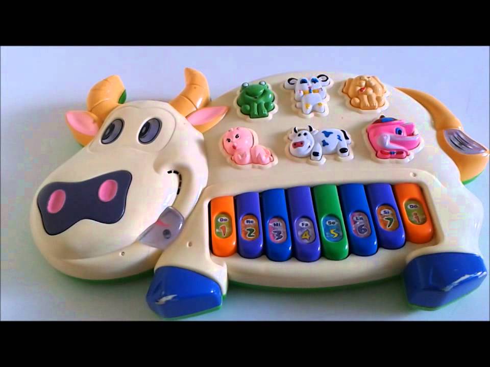 Piano Musical Infantil Vaquinha/ sons de animais /Musical melodies - animal sounds and baby