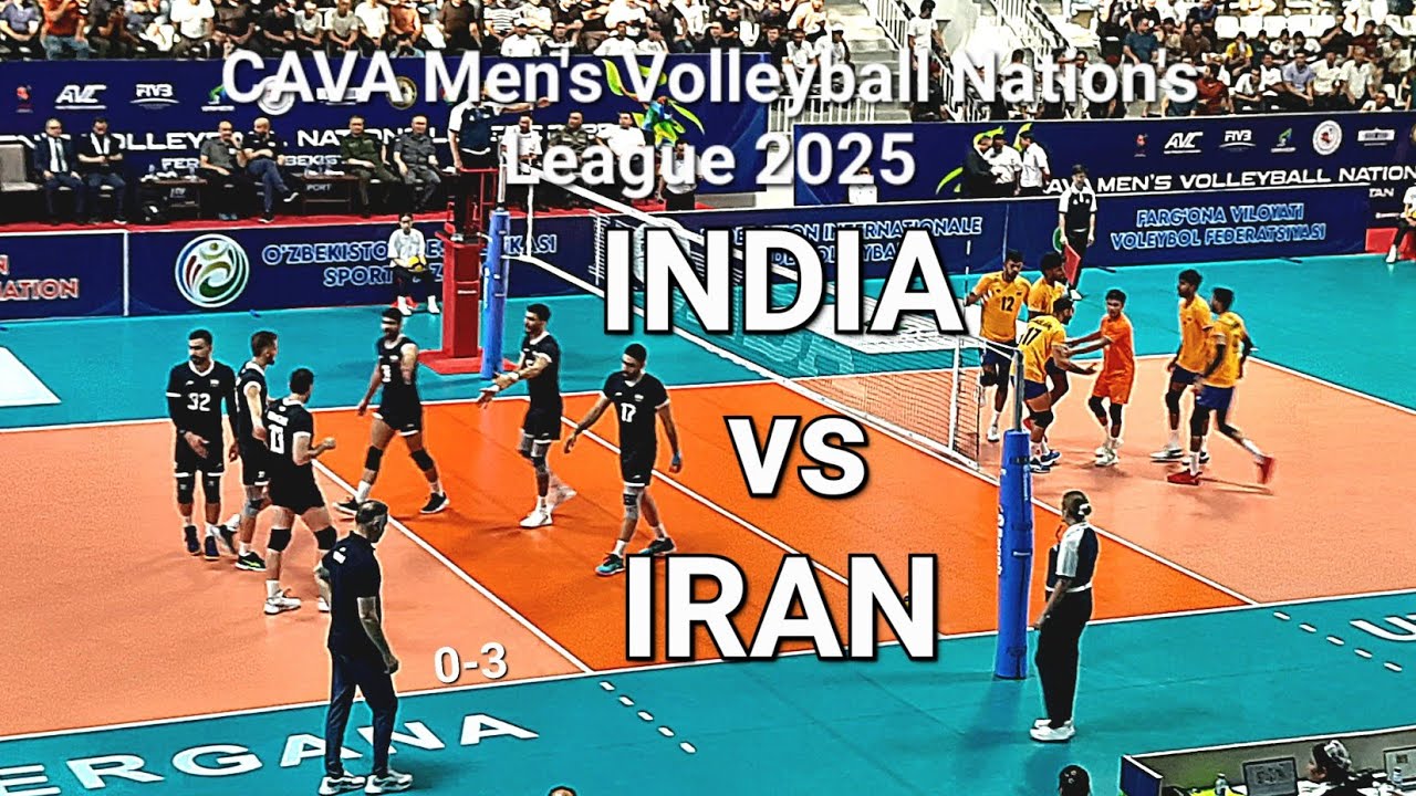 🇮🇳INDIA vs IRAN🇮🇷 | GOLD🥇 Medal Match | CAVA Men's Volleyball Nation's League 2025