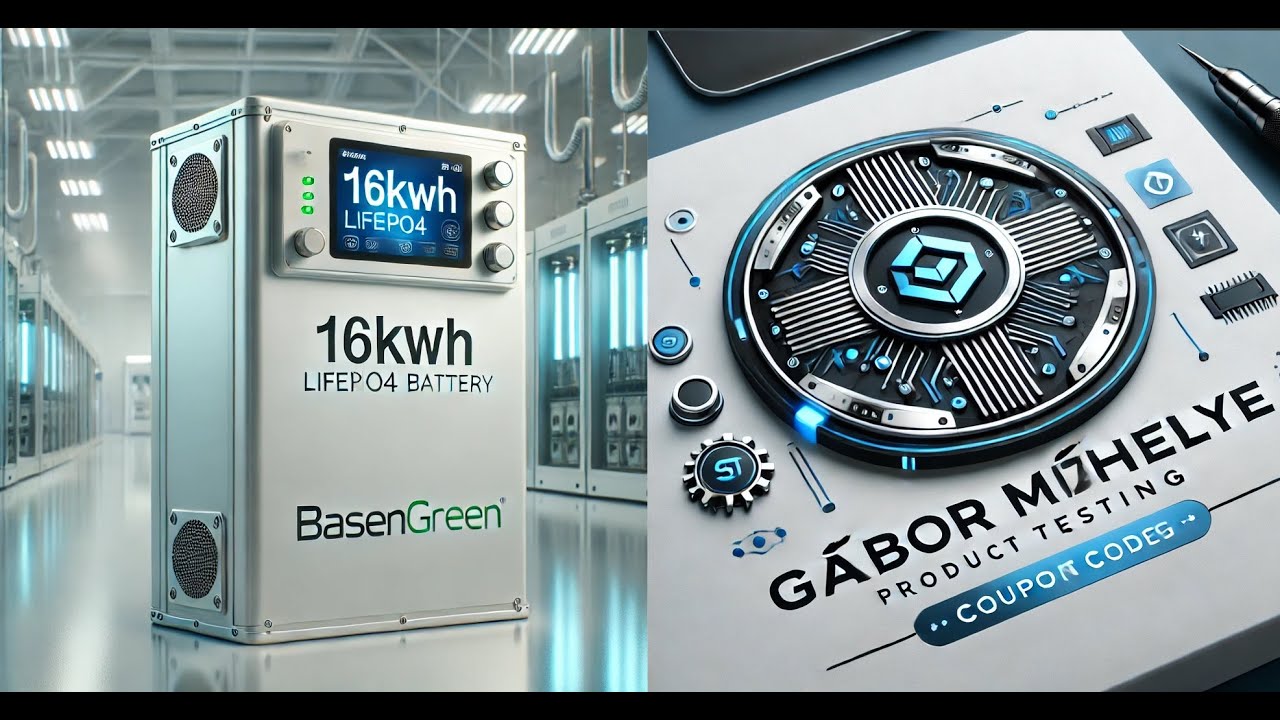 8000 ciklus élettartam mellett 16kWh kapacitást nyújt, LiFePO4 akku. ***** BASENGREEN *****