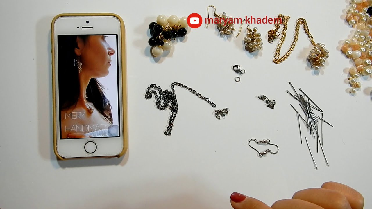 آموزش ساخت گوشواره و گردنبند