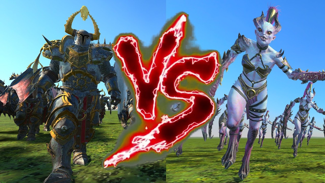 Chosen VS Exalted Daemonettes of Slaanesh | Total War Warhammer 3