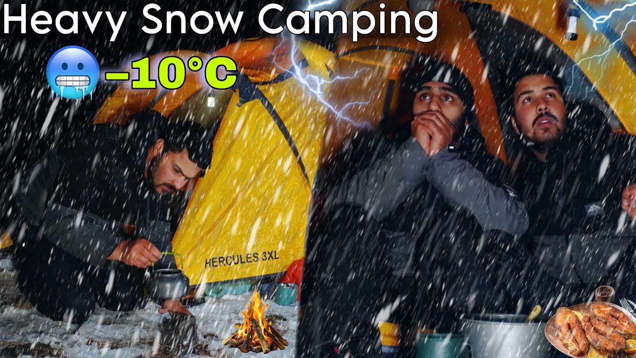 Not Solo Camping In Extreme Cold Weather 🥶 | Winter Snow Camping In India | -10&deg;C | Camping Trip￼ 