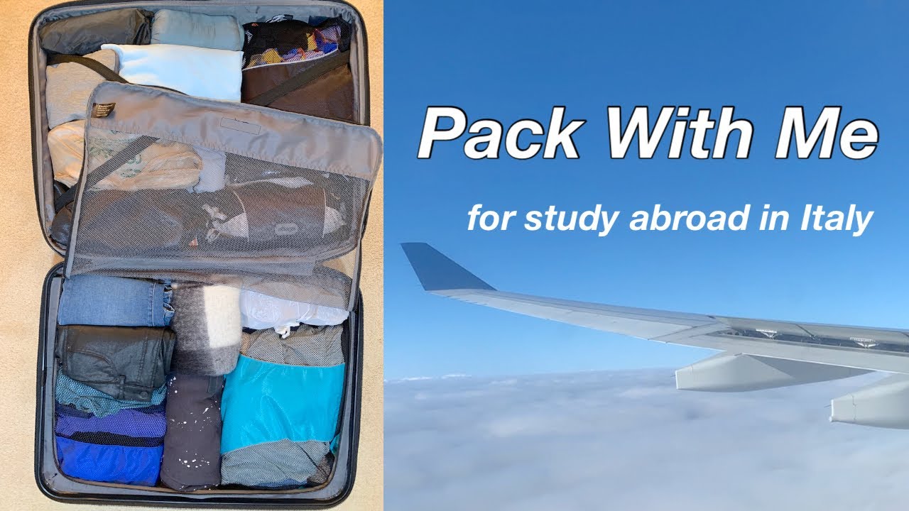 PACK WITH ME for study abroad in Italy! (+packing tips)