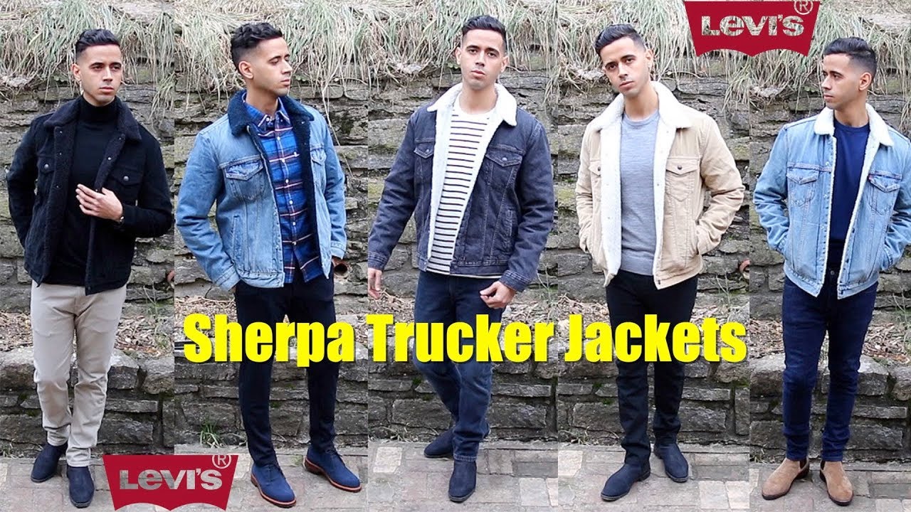 Обзор и размеры курток Levi's Sherpa Trucker + Как подобрать стильную кожаную куртку Levi's Trucker