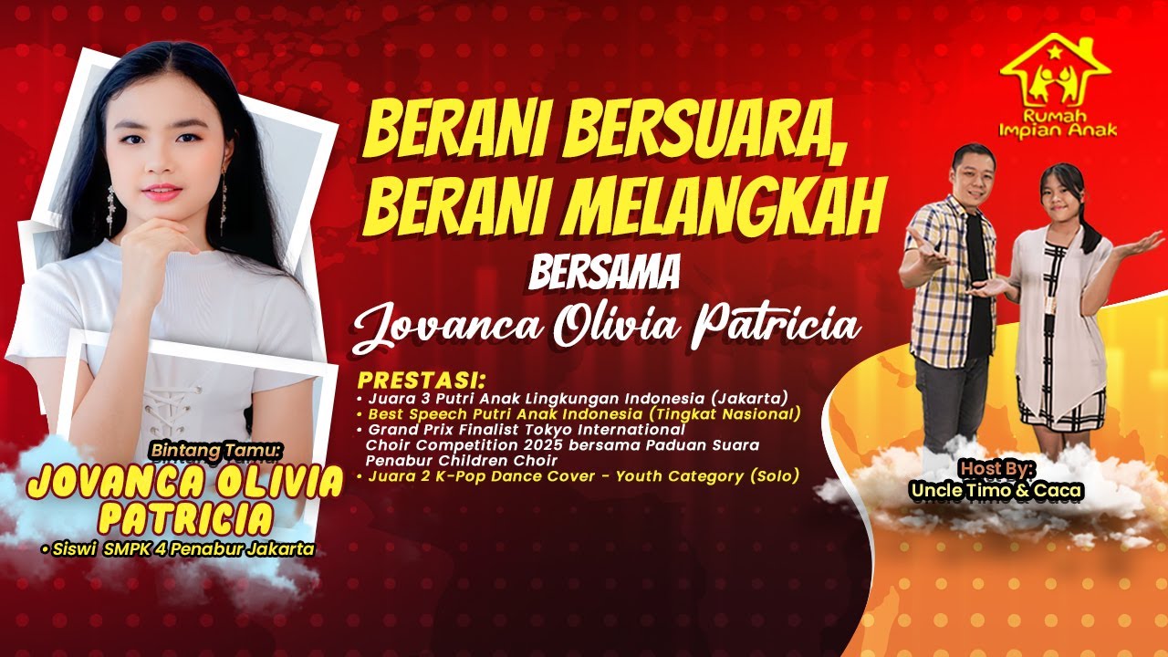Berani Bersuara, Berani Melangkah bersama Jovanca Olivia Patricia | Rumah Impian Anak 🏰