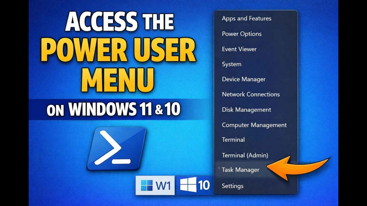 How to Access the Power User or WinX Menu on Windows 11 or 10 | GearUpWindows Tutorial