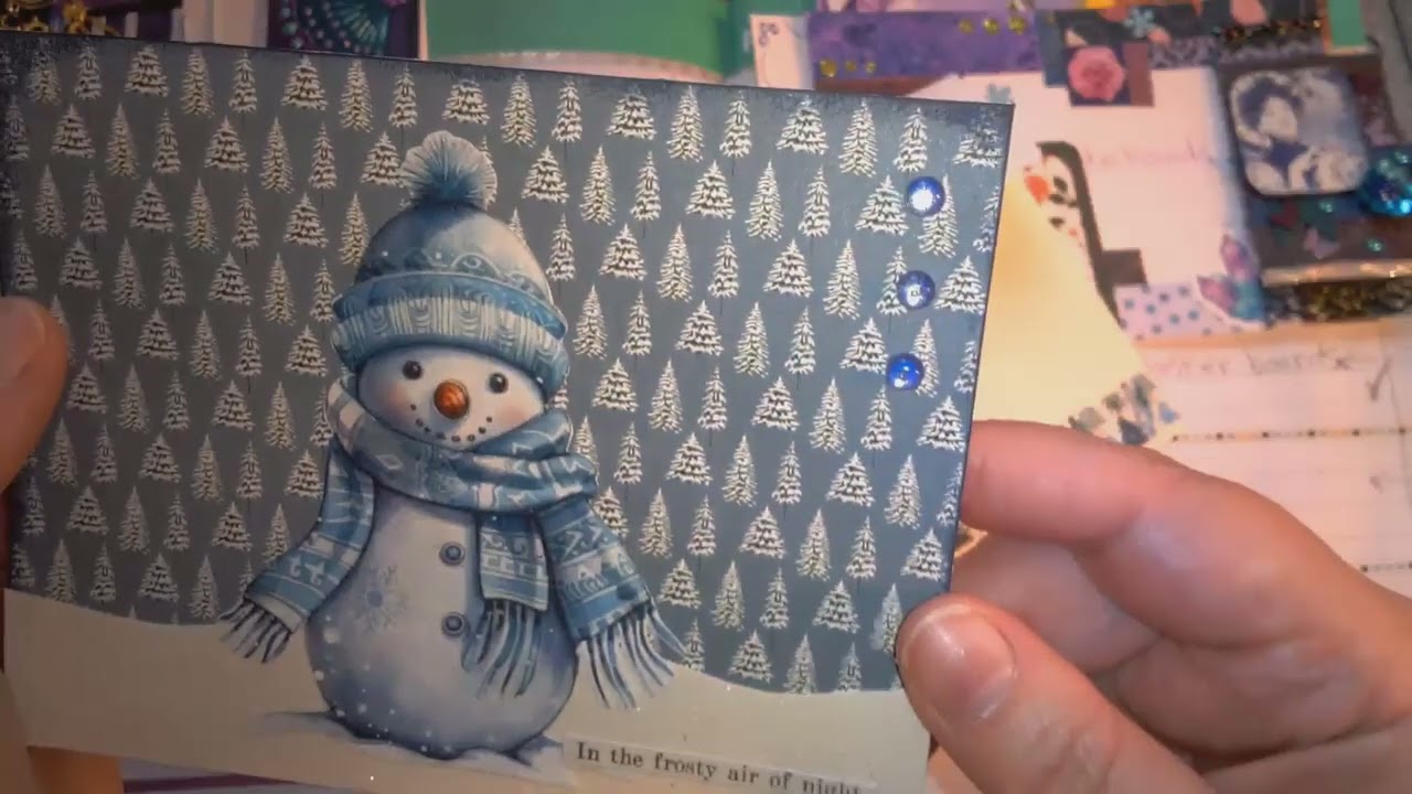 Красивые поздравительные открытки #decktheyear, организованные Penny's crafty creations.