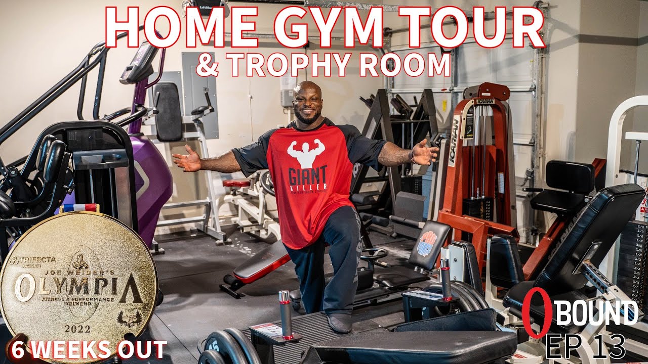 HOME GYM TOUR & TROPHY ROOM