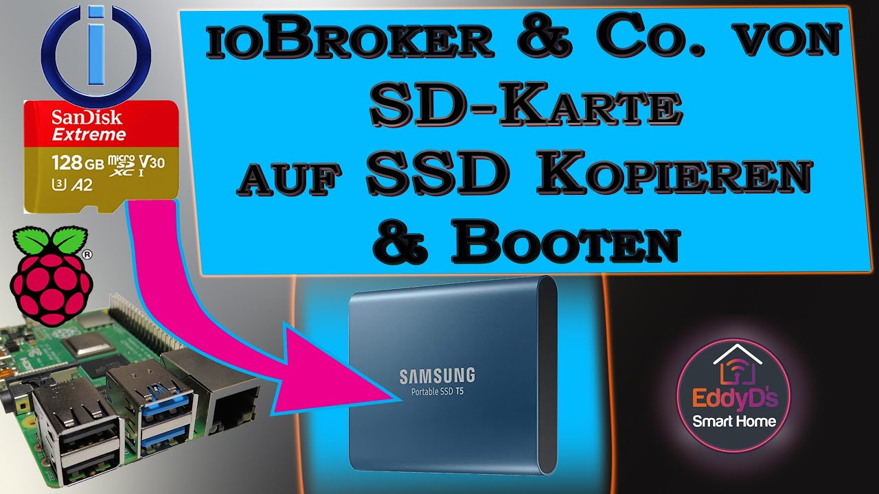 ioBroker / Raspi 4 von SD Karte kopieren und von SSD Booten