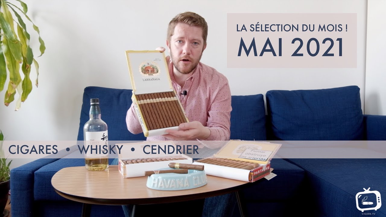 La sélection du mois de mai 2021 ! Cigares, Whisky, Cendrier.