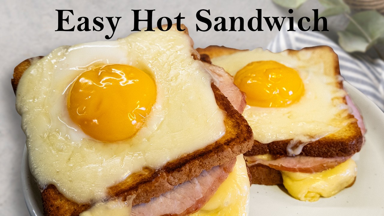Breakfast Sandwich Perfection | Toasted Bread, Melted Cheese & Fried Egg