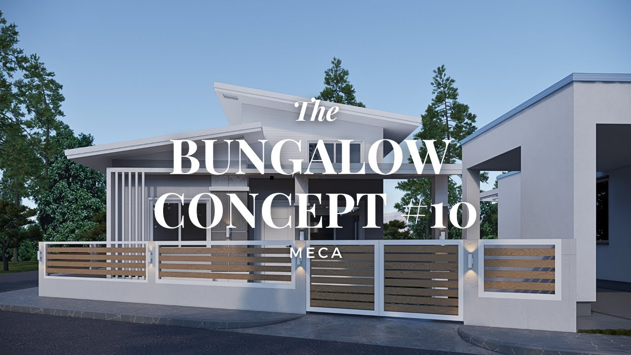 A Simple 3 Bedroom Bungalow with High Ceiling Living Area
