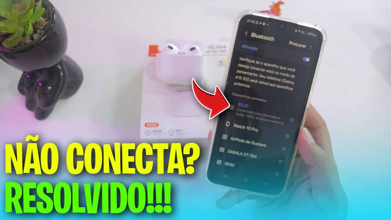 Fone bluetooth H'maston RS-20 NÃO APARECE NO BLUETOOTH? NÃO CONECTA? RESOLVIDO✅