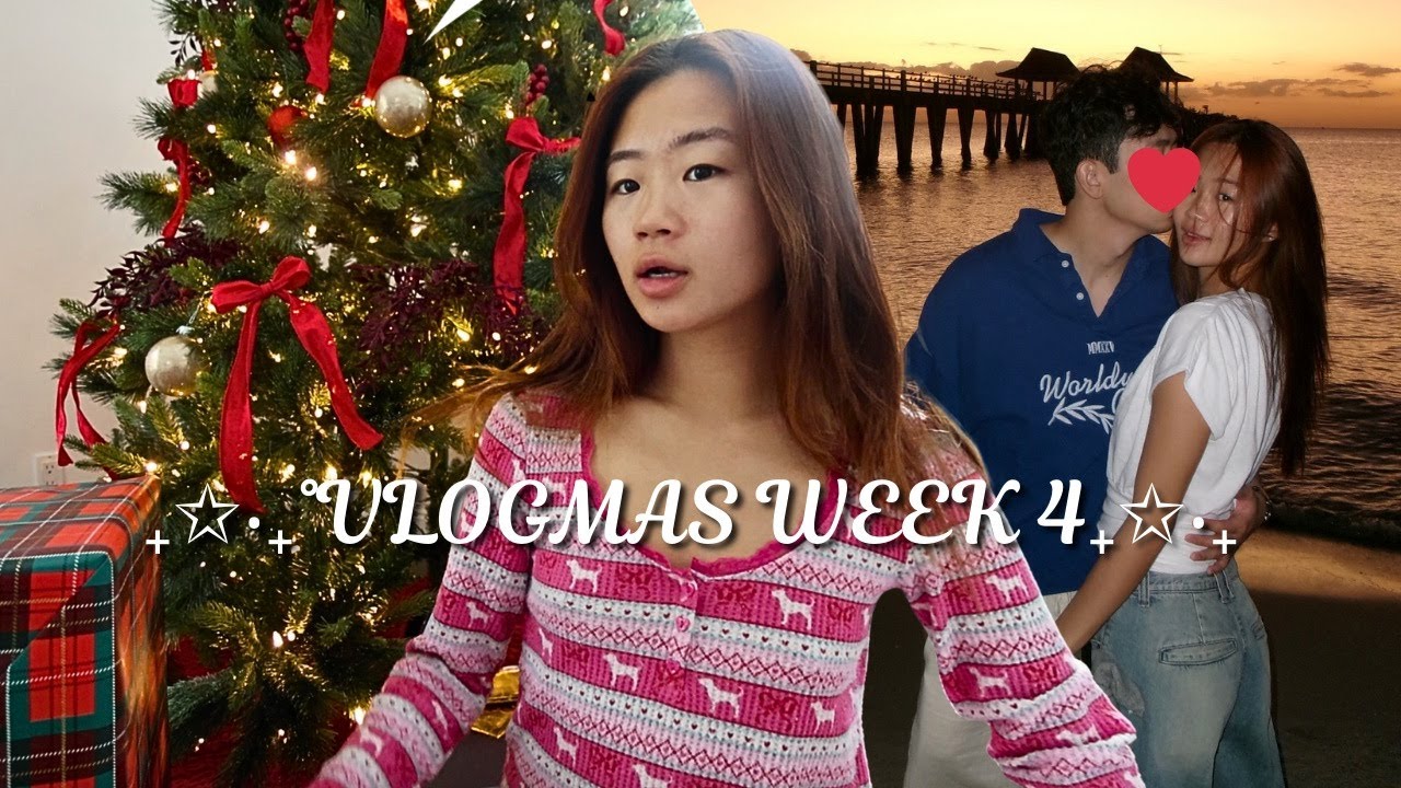 VLOGMAS WEEk 4 | vacation w bf, christmas haul, family time