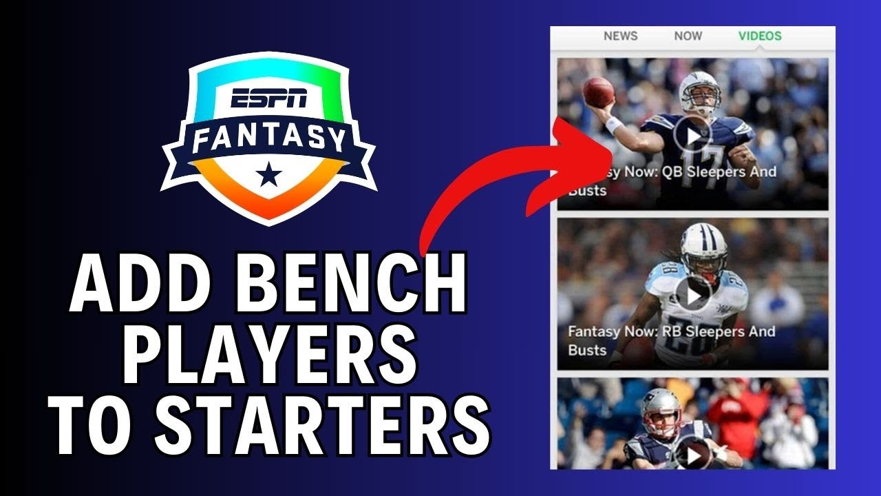 How to Add Bench Players to Starters on ESPN Fantasy Sports 2024?