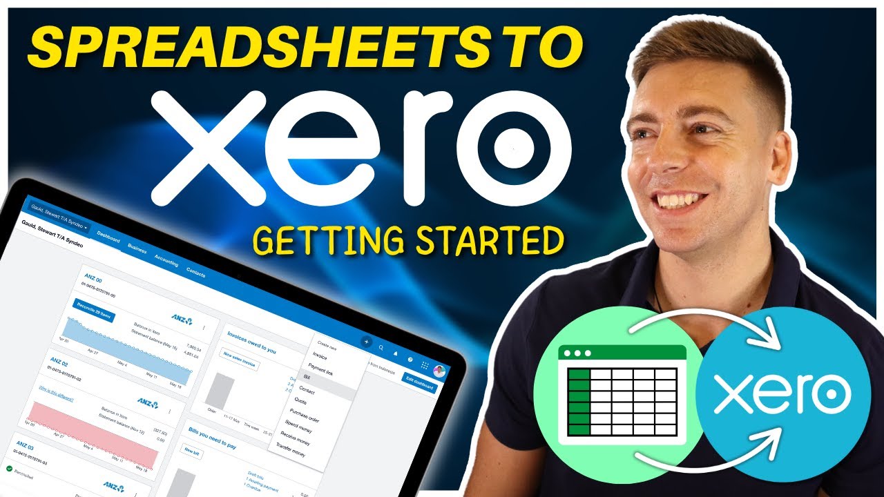 Электронные таблицы в Xero за 11 минут | Как перенести/импортировать бухгалтерские данные в Xero