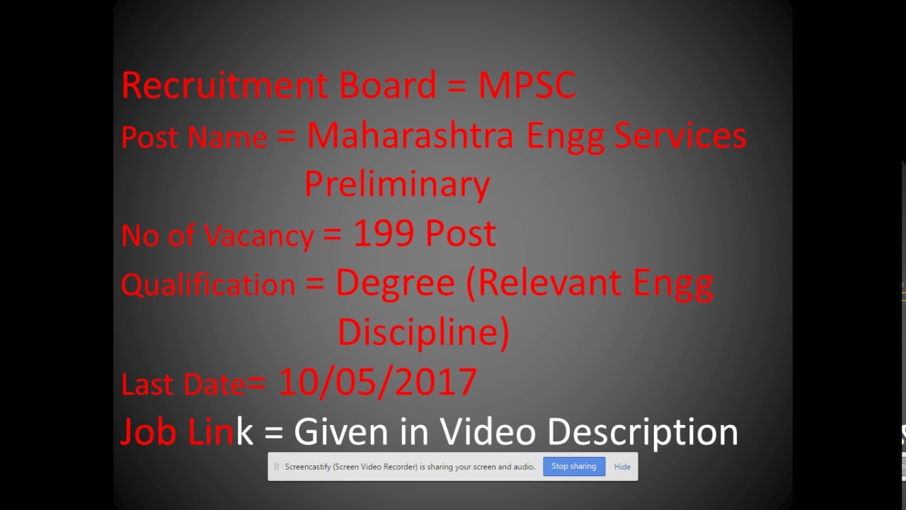 MPSC Governments Jobs, Total 199 Post In India, Maharashtra, Salary 39000 PM,