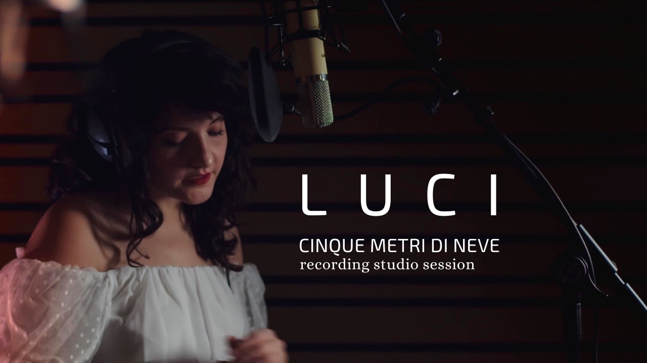 Luci - Cinque metri di neve (Recording session video)