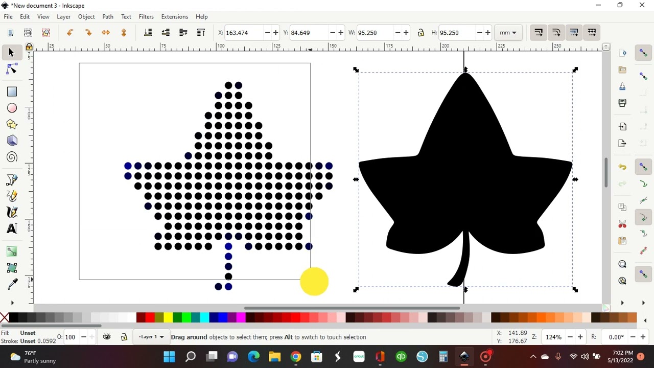 Create a Custom Rhinestone Template in Inkscape