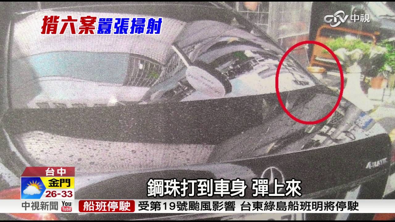 持BB槍掃射 鋼珠彈如流星射穿車玻璃│中視新聞 20161005