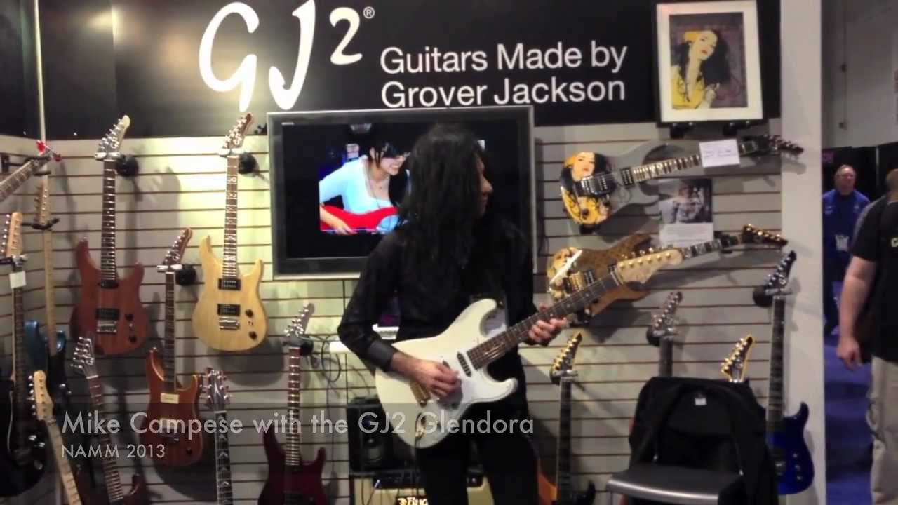 GJ2 Guitars by Grover Jackson - Glendora test drive by Mike Campese, NAMM 2013