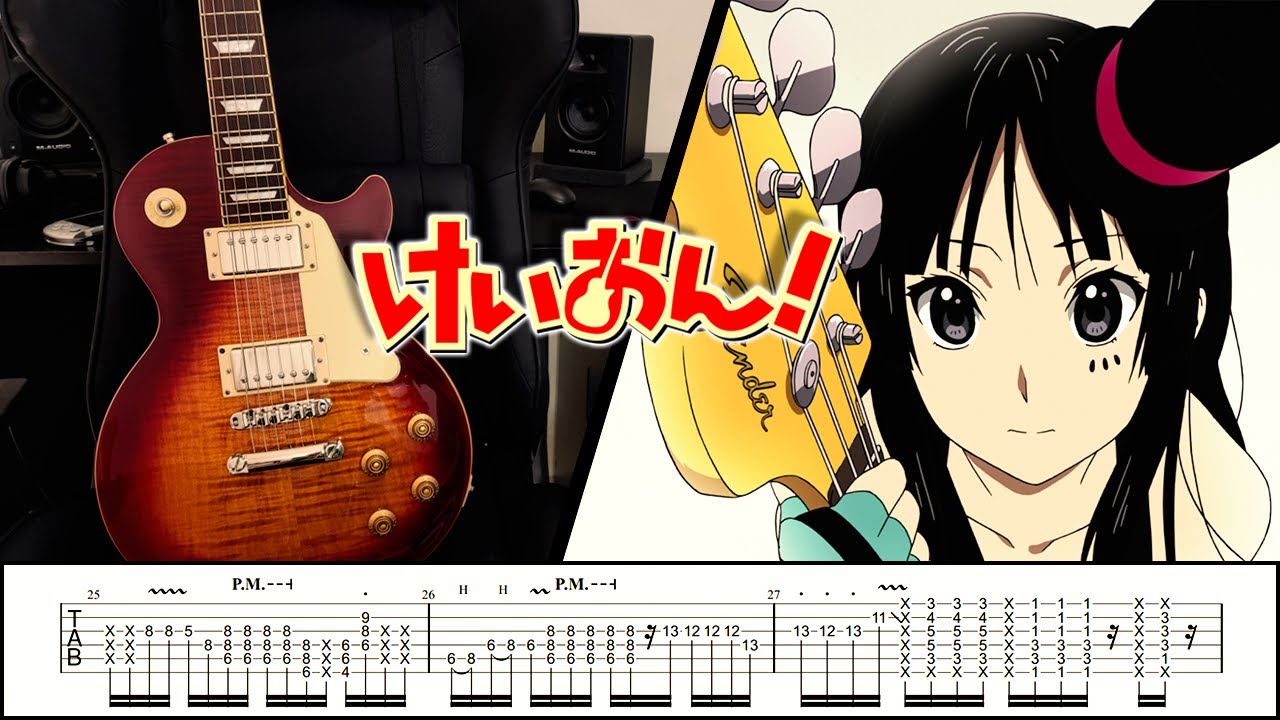 [TABS] K-ON! [Akiyama Mio]【Seishuun Vibration】Guitar Cover