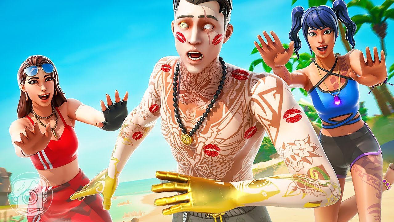 GIRLS PLAY KISS CHASING with SUMMER MIDAS?! (A Fortnite Short Film)