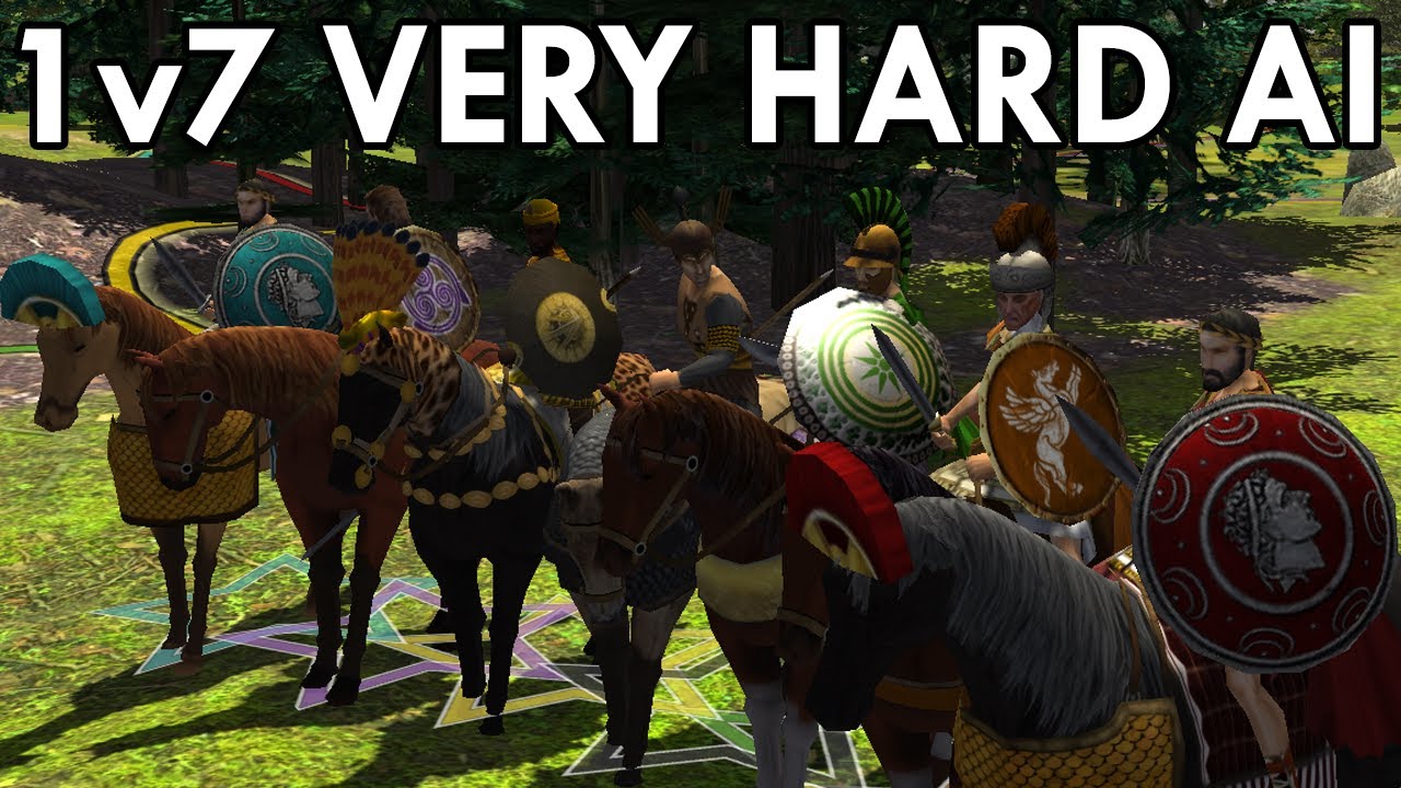 0AD | 1v7 Very Hard AI | Attempt #1