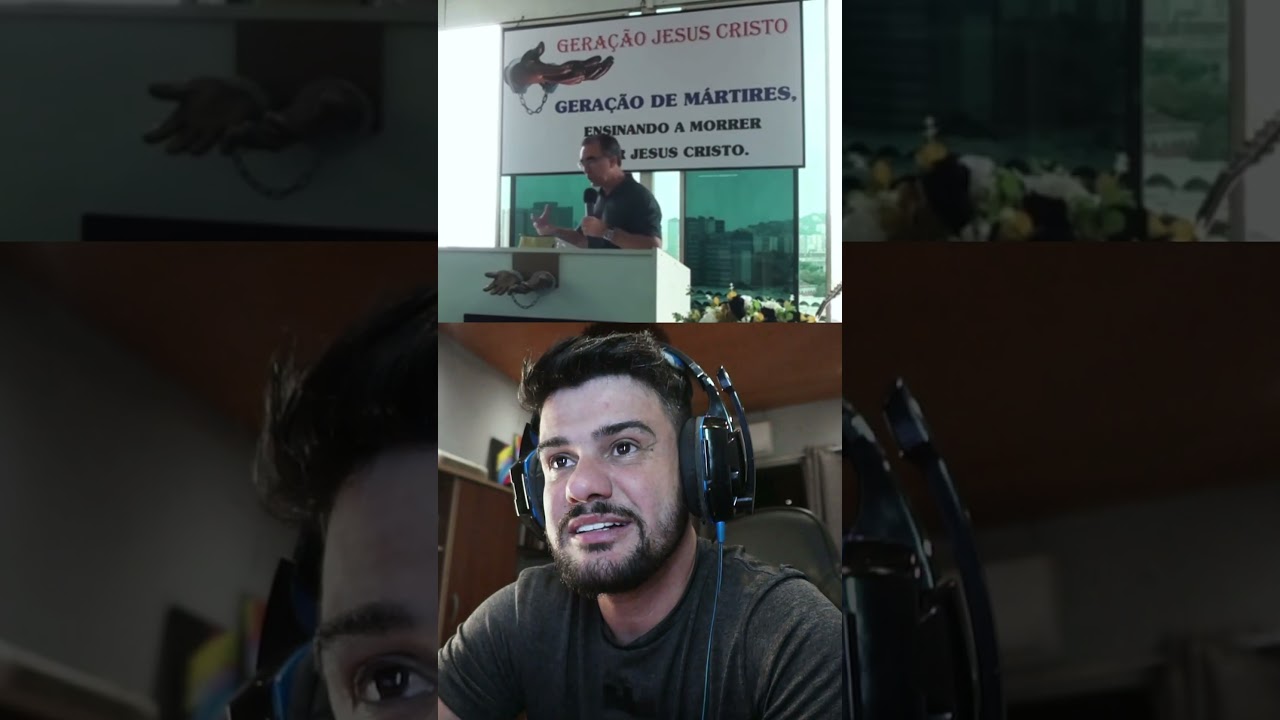Pastor xingando no pulpito em 