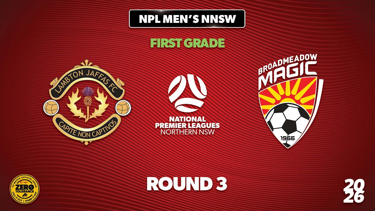 NPL Men's NNSW First Grade Round 3 - Lambton Jaffas v Broadmeadow Magic