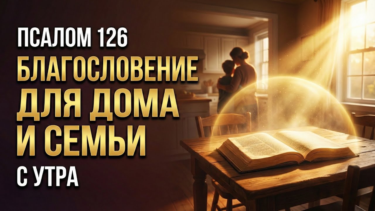 ПСАЛОМ 126 — БЛАГОСЛОВЕНИЕ ДЛЯ ТВОЕГО ДОМА И СЕМЬИ С УТРА