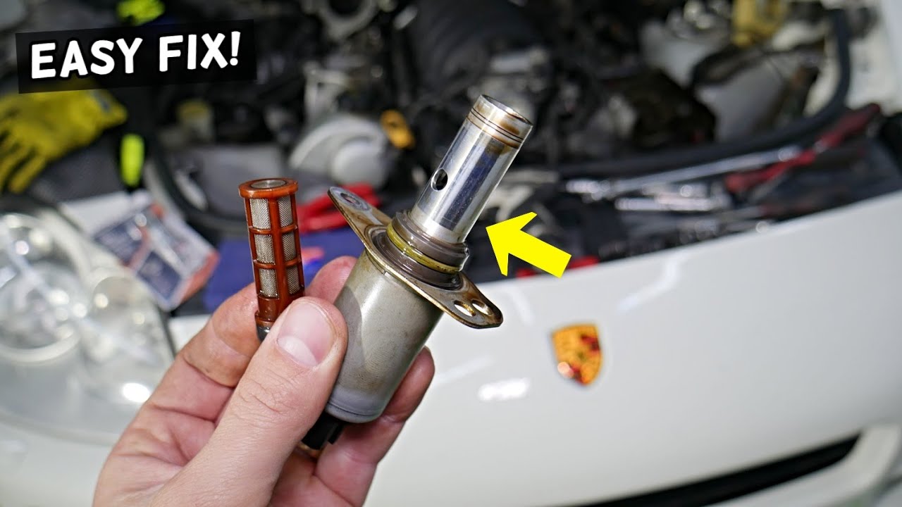TEST VVT SOLENOID, CLEAN VARIABLE TIMING SOLENOID ON PORSCHE CAYENNE PANAMERA MACAN BOXSTER 911 CAYM
