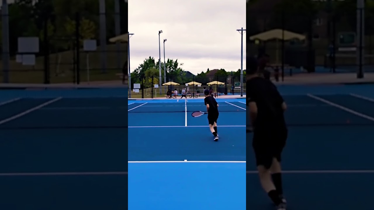 NTRP 3.5 Tennis🎾 Nice backhand volley 