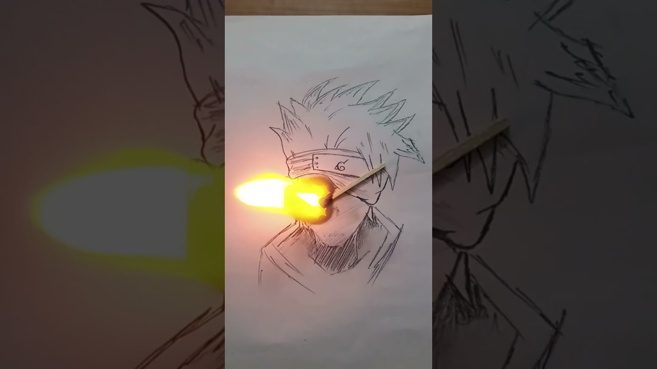 kakashi hatake drawing 🥵 please like for kakashi 