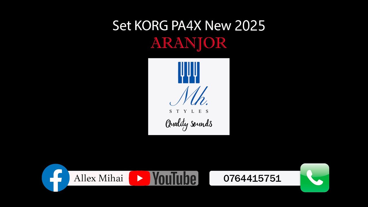MH KORG PA4X - PA5X - PA1000 - Set Complet Automat 2025