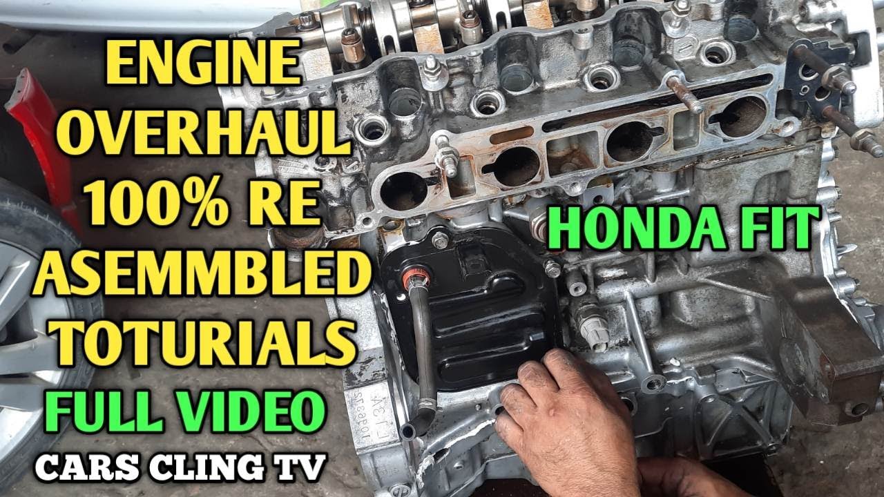 HONDA FIT JAZZ ENGINE 100% RE BUILD ASSEMBLED ENGINE OVERHAUL TIMING SET UP FULL VIDEO PAANO ALAMIN