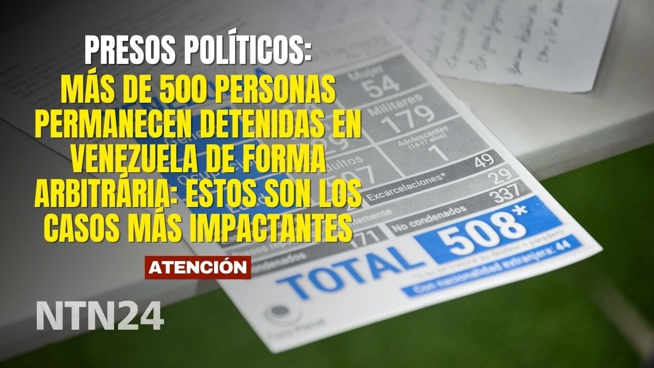 Más de 500 presos políticos permanecen detenidos en Venezuela: estos son los casos más impactantes