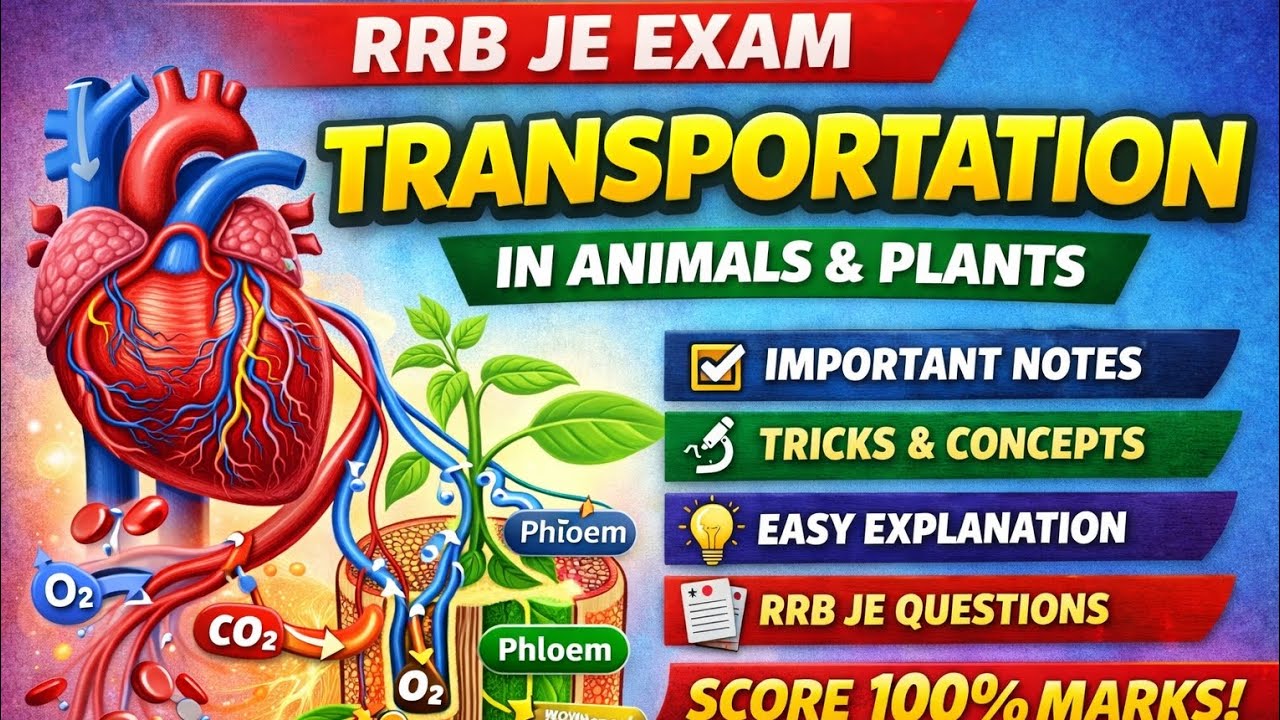 Day - 22 | Transportation| life process biology for RRB JE/NTPC/GROUP D 