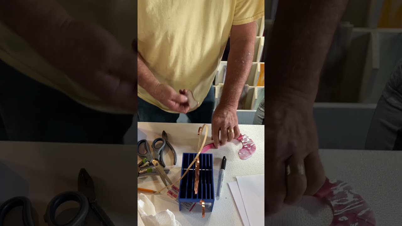 How to Apply Copper Foil to Stained Glass - Beginner Mushroom Project 