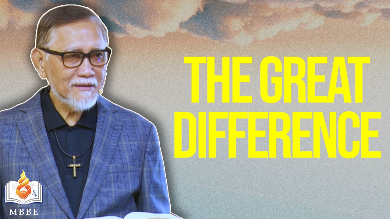 The Great Difference - Dr. Benny M. Abante, Jr.