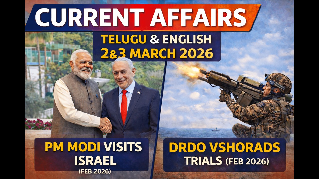 2&3 March Current Affairs 2026 | Current Affairs Today |Daily Current Affairs for bank | By srinivas