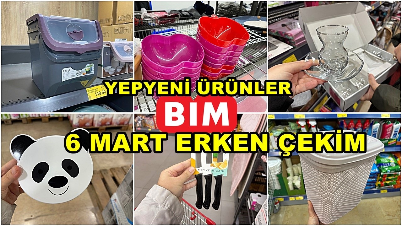 BİME GELDİ HEMEN ALDIK💃BİM 6 MART 2026 CUMA💃/GERÇEK İLK VE TEK ERKEN ÇEKİM❗️/YEPYENİ ÜRÜNLER/