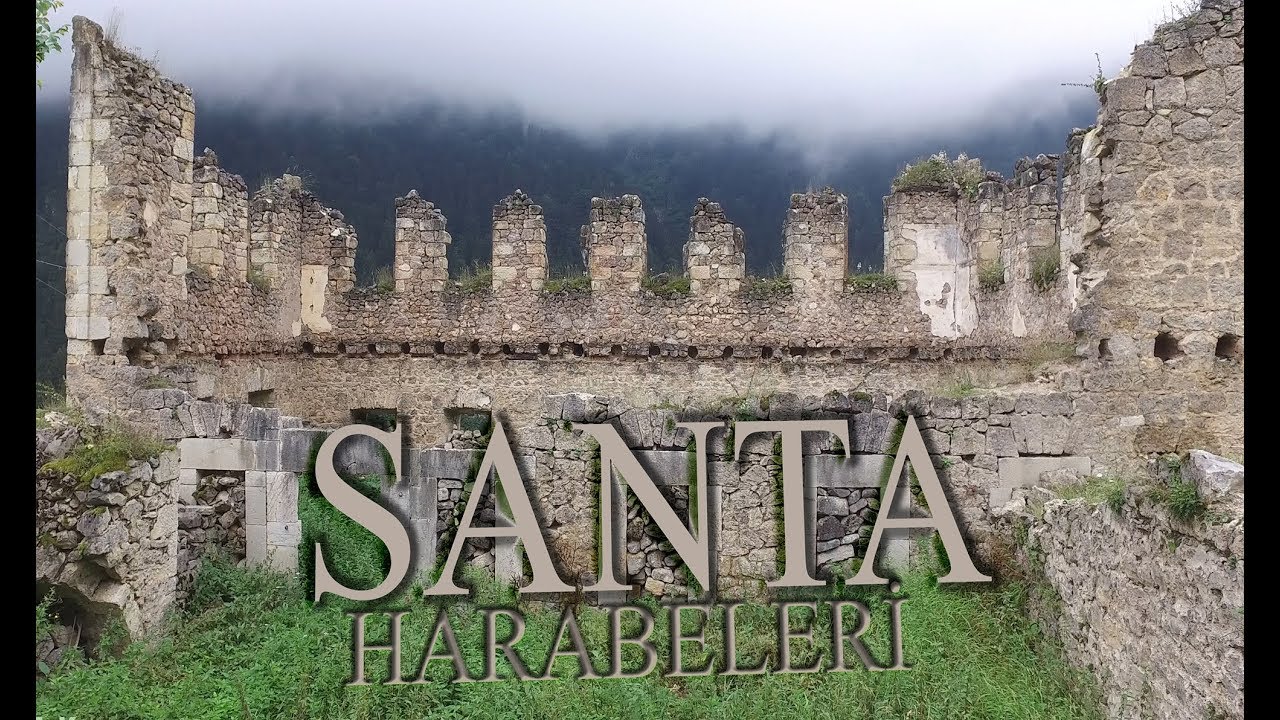 SANTA HARABELERİ / SANTA RUINS / GÜMÜŞHANE / DRONE / TURKEY