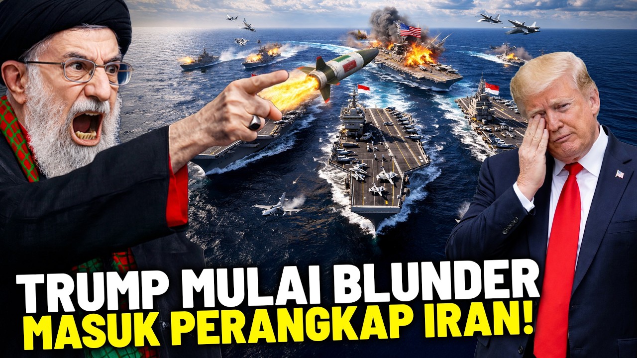 SEMUA KAPAL INDUK AS DITENGGELAMKAN!? Rudal Iran Hujani Armada AS? Trump Tarik Mundur Pasukan?