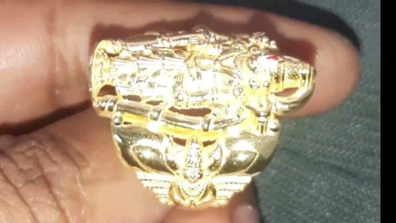 Gold rings #trending #viral #youtube #video#venkateshwara swami ring heavy modal 