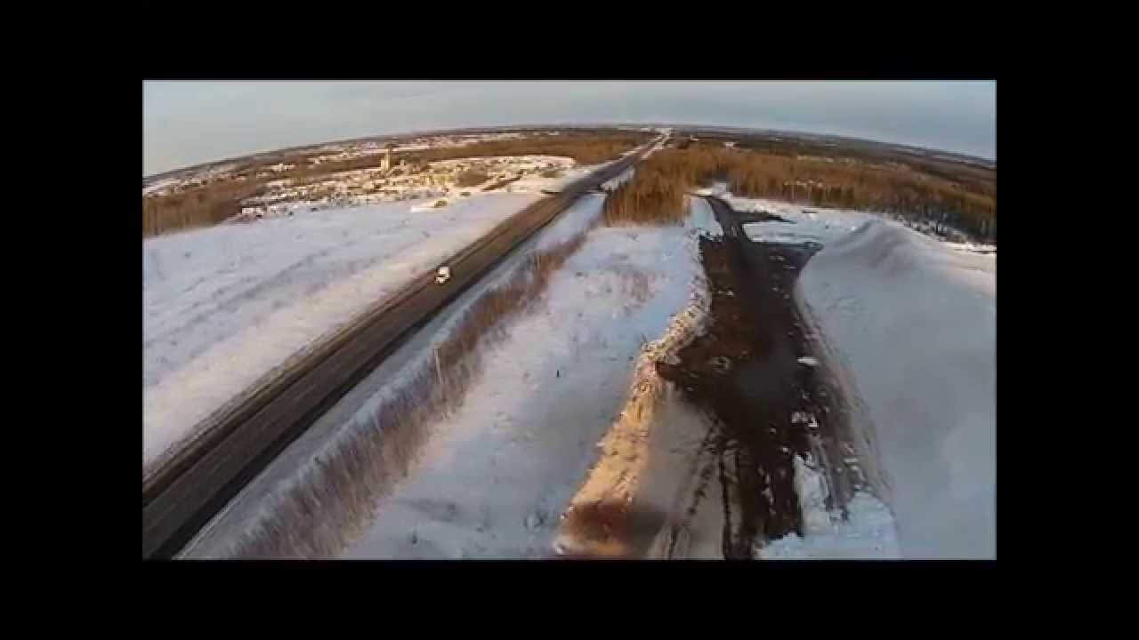 Moncton Snow disposal site from 200 feet above March 2015