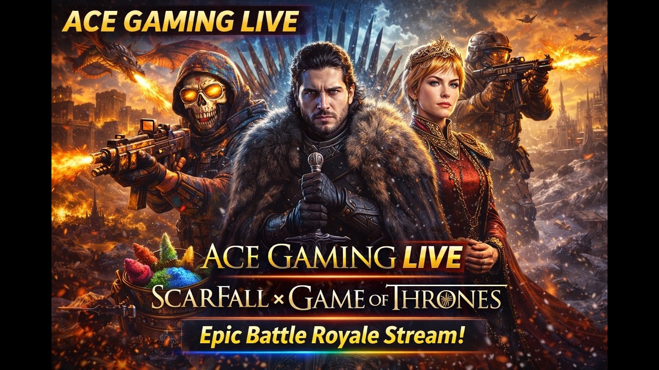 🔴 ACE GAMING LIVE | SCARFALL × GAME OF THRONES 🐉 Epic Battle Royale!